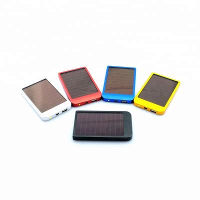 China Fast Charging Support Factory Price Waterproof Mobile Charger Solar Power Bank With LED Light for sale