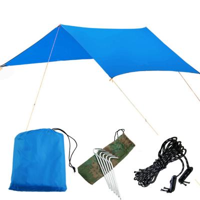 China Easy To Build Waterproof Fly Tent Tarpaulin Lightweight Camping Sunshade Rain Tent Outdoor Tents for sale