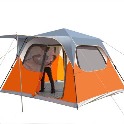 China 2021 multi-function hot sale multi-function weather proof 5-8 people double door luxury outdoor camping automatic tent for sale