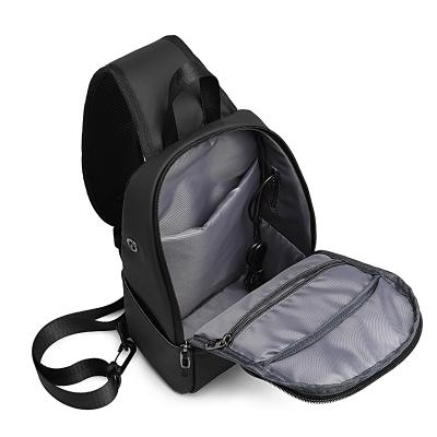 China Custom Water Proof New Arrival OEM Fabric Goods Large Capacity Chest Bag Portable Shopping Package With USB Charging Interface for sale