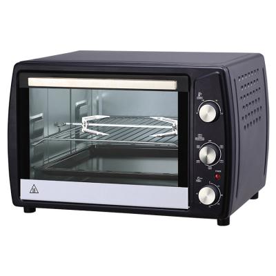 China 45L Large Capacity Non-stick Silver Electric Oven Front Panel Black Cavity Liner Auto-clean Liner Commercial Oven for sale