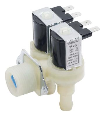 China flow rate> 0.02MPa; 3L/min top selling plastic washing machine parts FCS-180A3 water inlet solenoid valve AC220V/110V for sale