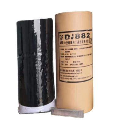 China Low Water Vapor Black Butyl Rubber Glue Insulating Glass Sealant for sale