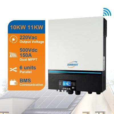 China Yes Home 11kw PV Solar Inverter 10kw With Lithium Battery for sale