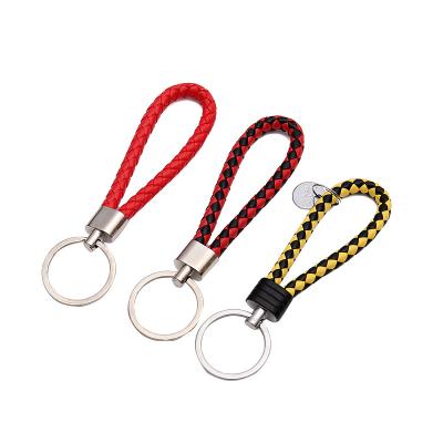 China People Art Manufacturers New Car Key Chain Rope Key Chain Wholesale Gift Leather Key Chain Pendant for sale