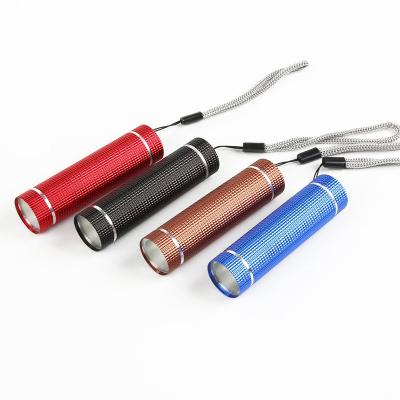 China Portable Metal Shell Mini Hand Light 9cm Hand Lamp COB Hiking Adventure Flashlight for sale