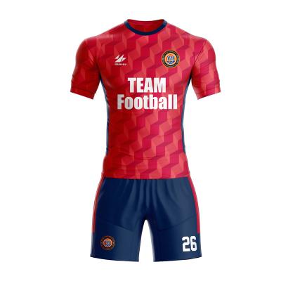 China Factory Soccer Jersey Breathable Custom Quick Dry Uniform Soccer Wear For Kids for sale