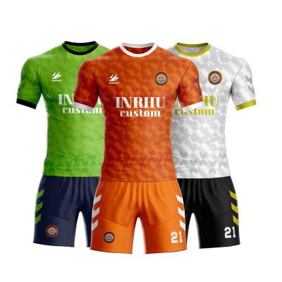 China Breathable Wholesale Elastic Price Custom Jersey Football Uniforms Wear Full Sublimation Football for sale