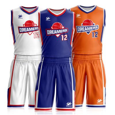 China Promotions Breathable Goods Breathable Quick Drying Teenagers Wear Pink Basketball Uniforms for sale