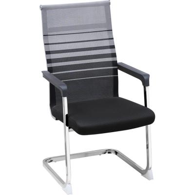 China Adjustable (height) Top quality modern middle back office chairs meeting room office chairs no wheels for sale