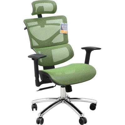 China Adjustable (height) High-Back Modern Tall Nordic Office Chair Luxury Comfortable Design with Fabric and Aluminum Adjustable for Executives for sale