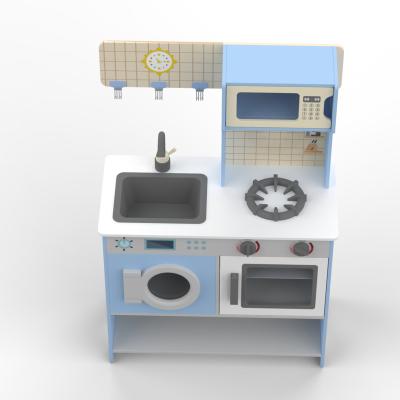 China Kids Room 2020 New Design Cheap Price Kids Kitchen Set To Pretend Play Kitchen Wooden Toy for sale