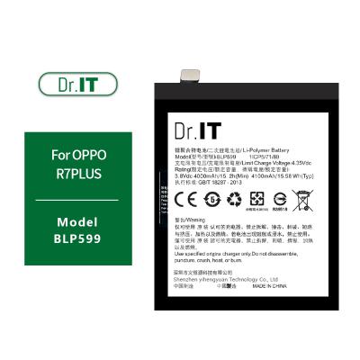 China Dr.IT New Oem Original Mobile Phone Standard Battery For Oppo R7PLUS/R7SPLUS BLP599 4000mah Battery for sale