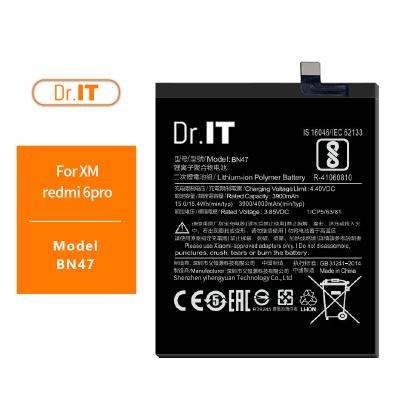 China Dr. IT Replacement Battery Mobile Cell Phone Repair Parts For Xiaomi Redmi 6PRO Battery BN47 for sale