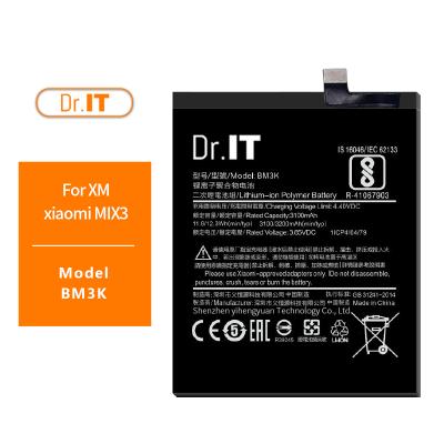 China Mobile phone Dr. IT Wholesale Price Original 3100mah Li-ion BM3K battery for Xiaomi mix3 battery for sale