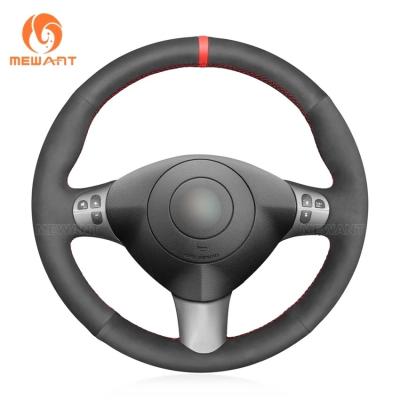 Cina Copertura del volante in fibra di carbonio in PU nero suede per Alfa Romeo 147 GT 2004-2010 in vendita