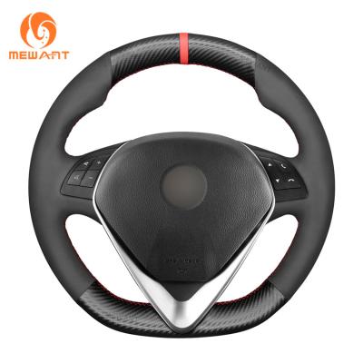 Cina Alfa Romeo Giulietta 2014-2021 Copertura del volante cucitura a mano e cuoio PU finto in vendita