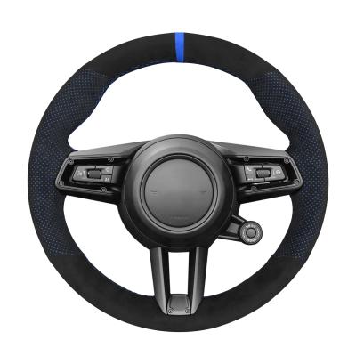 China Customized Color Leather Steering Wheel Cover for Porsche 911 992 Taycan 2020 2021 2022 for sale