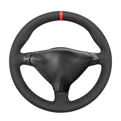 China Genuine Leather and Suede Steering Wheel Cover for Porsche 911 Turbo 996 Year 1997-2001 for sale