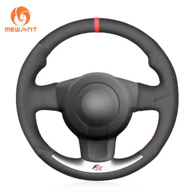 China Suede Steering Wheel Cover for Seat Leon FR Cupra MK2 1P 2005-2009 Ibiza FR 6L 2005-2009 for sale