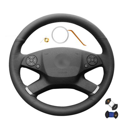 China Customized PU Leather Steering Wheel Cover for Mercedes-Benz E-Class W212 E 200 260 300 for sale