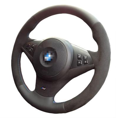 Cina Copertura del volante in pelle per BMW E60 M5 525i 530i 540i 545i 550i 650i E61 E63 E64 M Sport M6 in vendita