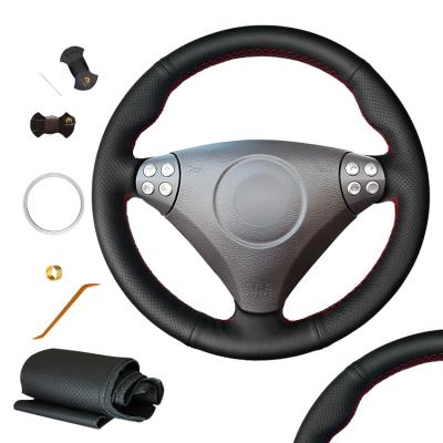 China Genuine Leather Steering Wheel Cover for Mercedes Benz W170 W171 SLK 200 200K 280 350 2004 2005 2006 2007 2008 C230 Sport for sale