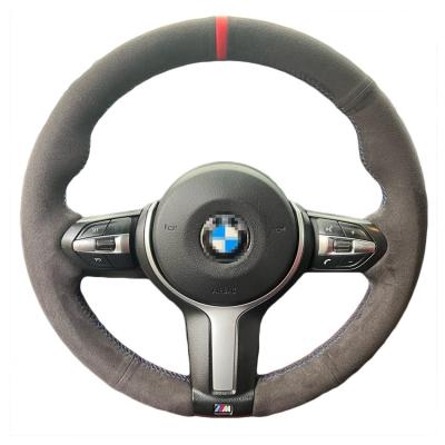 China Black Suede Steering Wheel Cover for BMW 1 Series 3 Series Comfort and Style Combined for sale