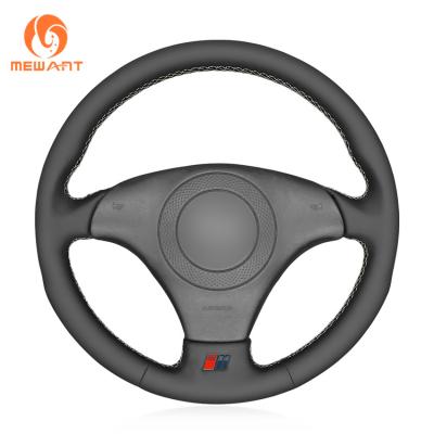 China Black Leather Steering Wheel Cover for Audi TT 8N Coupe Cabriolet A8 D2 S8 S4 B5 Avant S6 C5 S8 for sale