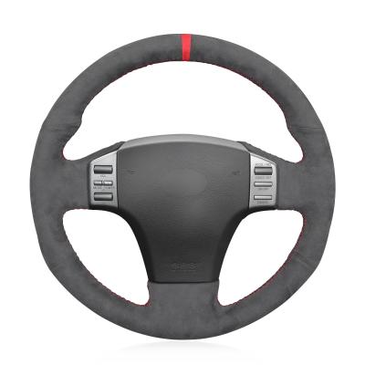 China Infiniti G35 2003-2006 Nissan Skyline V35 2003-2006 Alcantara Suede Leather Steering Wheel Cover for sale