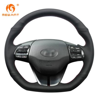 China Cobertura de volante de costura manual personalizada para Hyundai 4 Ioniq 2016 2017 2018 2019 à venda