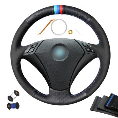 China Drop Shipping Service Accepted DIY Steering Wheel Cover for BMW 5 Series E60 E61 for sale