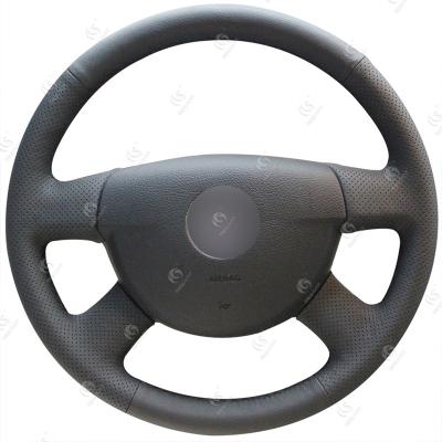 China Upgrade Your Volkswagen VW Passat B6 with Black Thread Steering Wheel Cover Blue Suede for sale