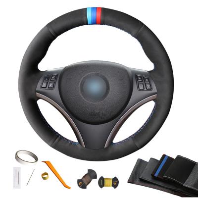 China Customized Leather Steering Wheel Cover for BMW E90 E91 E92 E93 E87 E81 E82 E88 X1 E84 for sale