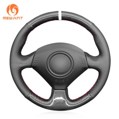 China HONDA 3-Spoke Wheel Carbon Artificial Leather Steering Wheel Cover for S2000 Civic Si Acura RSX 2000-2009 for sale