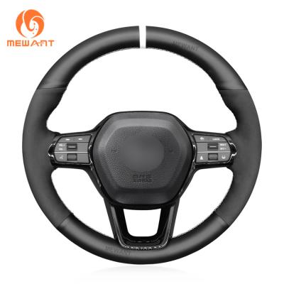 China Maroon Fan Club Design Style Custom Steering Wheel Cover for Honda Civic 11th gen 2022 for sale