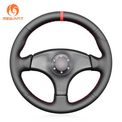 China Custom Fit Red Suede Steering Wheel Cover for Honda Integra Type R 1994-2001 Hand Sewing for sale