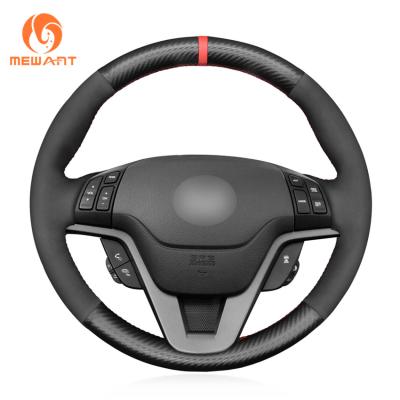 China Artificial Leather Orange Steering Wheel Cover for Honda CR-V CRV 2007 2008 2009 2010 2011 for sale