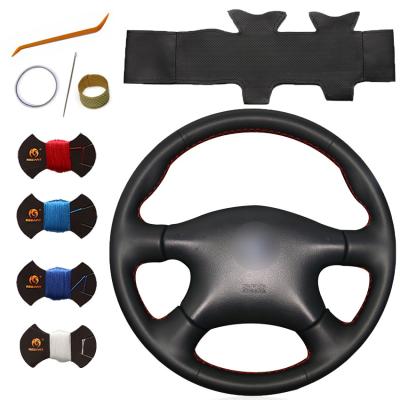 China Leather Hand Sewing Steering Wheel Cover for Nissan Almera N16 Pathfinder 2003-2004 Primera Paladin 2004-2013 X-Trail 2001-2006 for sale