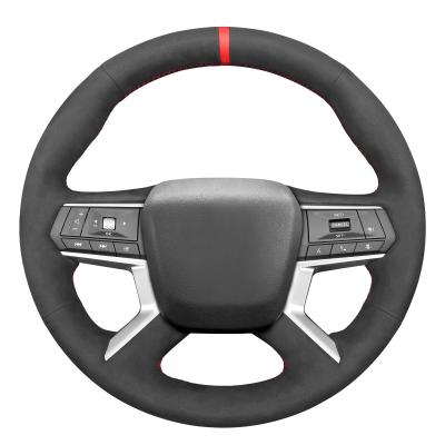 China Best Selling Suede Auto Accessories Car Steering Wheel Cover for girls Free Samples for Mitsubishi Outlander 2022-2024 for sale