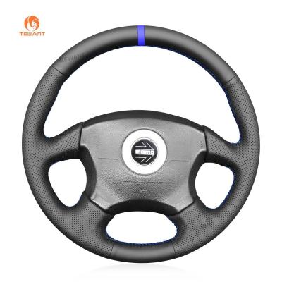 China MEWANT Hand Sew Steering Wheel Cover Wrap for Subaru Impreza WRX 2002-2004 Car Accessories Customized Interior Accessory for sale