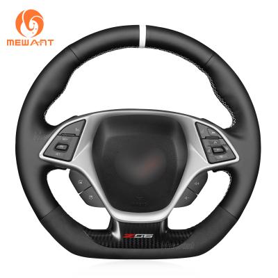 Cina Copertura del volante in pelle da cucire a mano per Chevrolet Corvette C7 2015 2016 2017 2018 2019 2020 in vendita