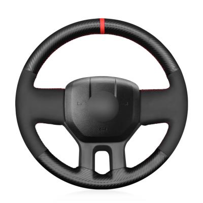 China Best Selling Suede Carbon Fiber Auto Accessories Car Steering Wheel Cover for girls Free Samples for Dodge RAM 1500 Challenger for sale