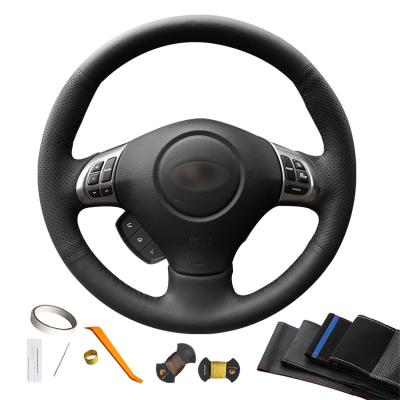 China PU Leather Hand Sewing Black DIY Steering Wheel Cover For Subaru Forester Impreza Legacy 2008 2009 2010 2011 2012 Exiga 2 for sale