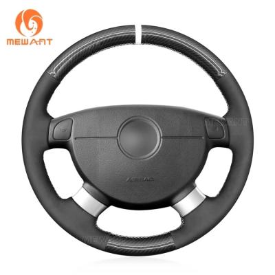 China Schwarze Carbonfaser Suede, eigene Lenkradkappe für den Chevrolet Lova Aveo Excelle Daewoo Gentra Lacetti Ravon Nexia R3 zu verkaufen