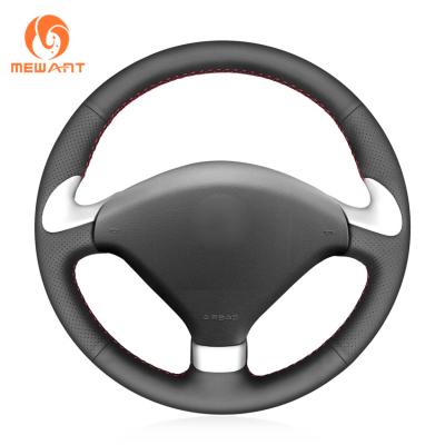 China Custom Hand Stitching Artificial Leather Steering Wheel Cover for Peugeot 307 CC 2004 2005 2006 2007 for sale