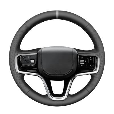 China Hand Stitch Genuine Leather Steering Wheel Cover for Land Rover Range Rover Sport III(L461) Evoque II (L551)  Velar (L560) for sale