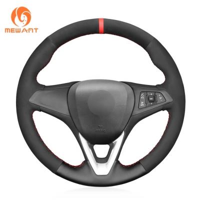 China Mewant vegan suede plus vegan leather steering wheel cover for Holden Commodore  Astra Calais 2018-2020 rubber steering wheel for sale