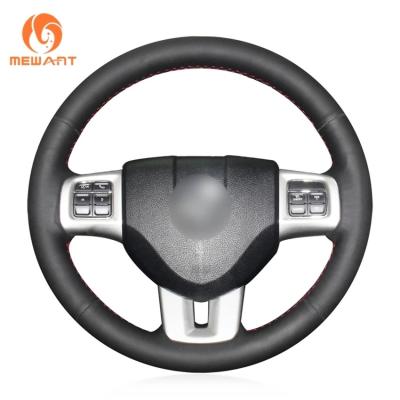 China Car Accessories Custom Hand Sewing Steering Wheel Cover with Needles for Dodge Dart 2013 2014 2015 2016 for sale