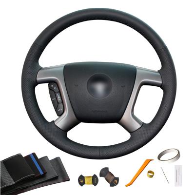 China Hand Sewing DIY Artificial Leather Steering Wheel Cover For Chevrolet Silverado GMC Sierra 2007 2008 2009 2010 2011 2012 2013 for sale